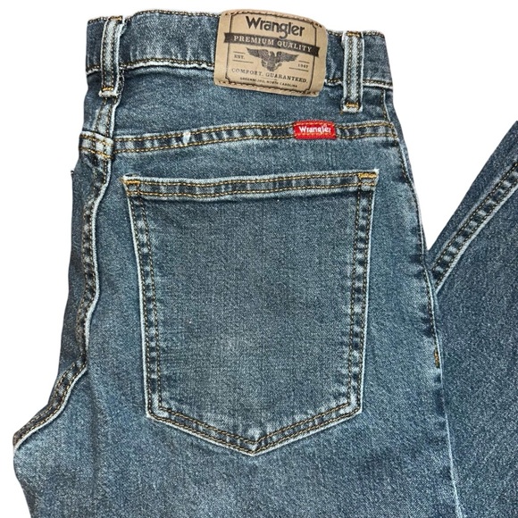 Wrangler Boys Classic Boot Blue Denim Jeans Size 12 Husky - Picture 5 of 7